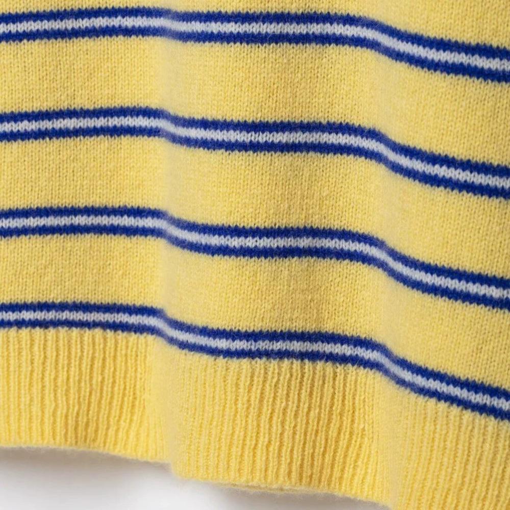 ZARA Striped Crew Neck Short Sleeve Lightweight Knit Top